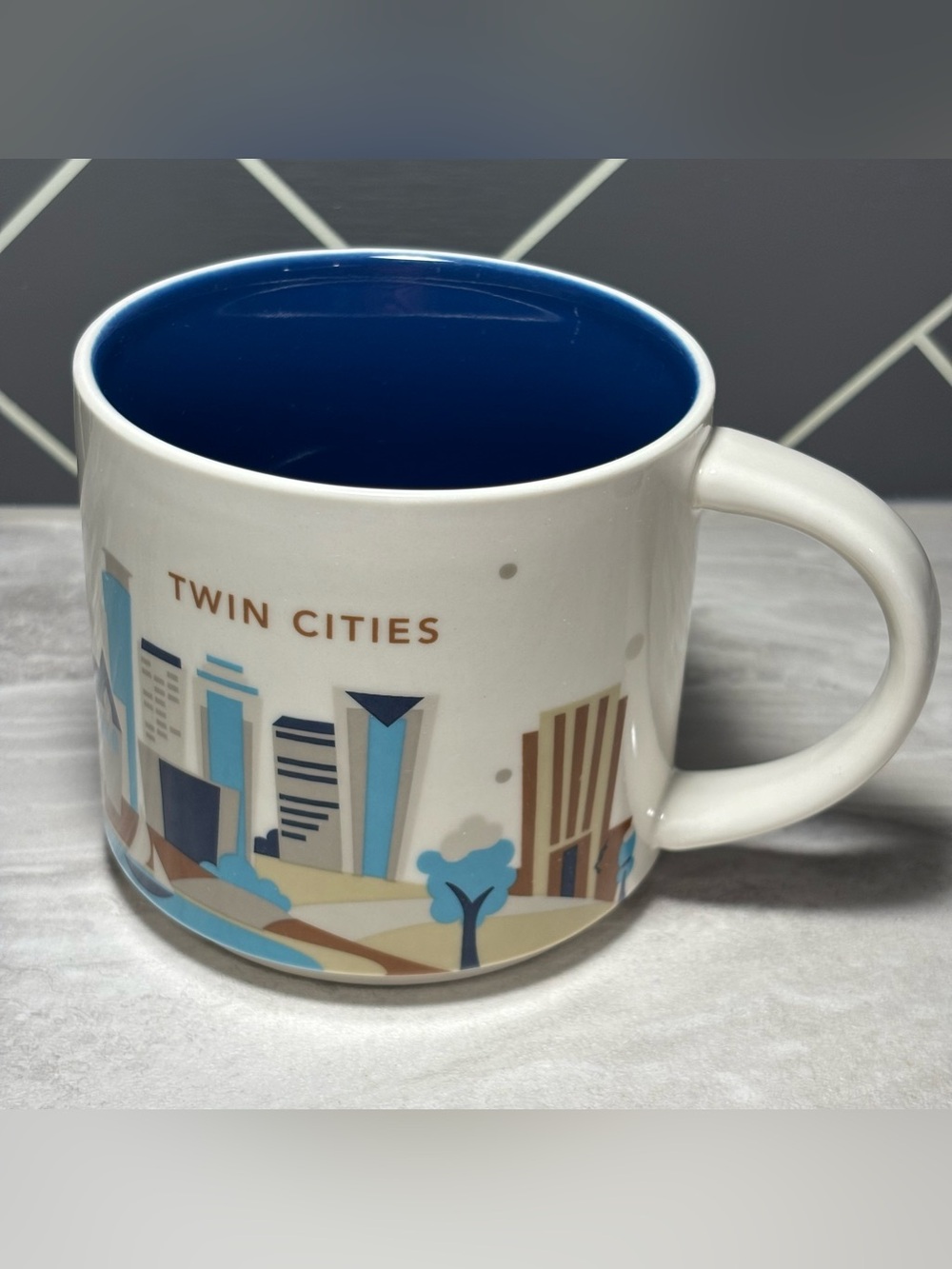 Starbucks Twin Cities You Are Here Collection Series 14oz Coffee Mug Tea Cup EUC